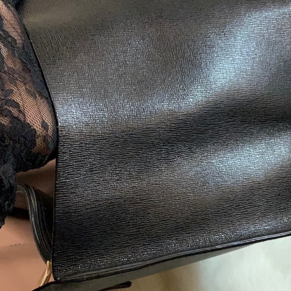 FURLA Sally Saffiano Leather Tote (EUC) Black - Picture 17 of 17